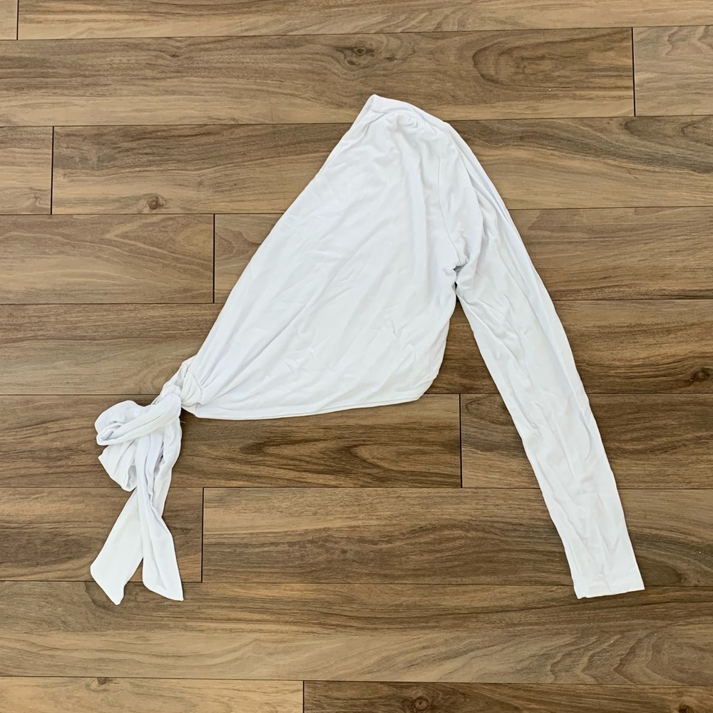 Brand new asymmetrical 1 sleeve top, size small